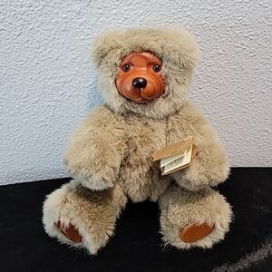 "COOKIE" Vtg. Robert Raikes Tan Collectible Bear 1989 11" Fully Jointed